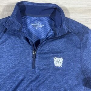 Vineyard‎ Vines Butler Bulldogs 1/4 Zip Pullover Mens S Performance Quarter Blue